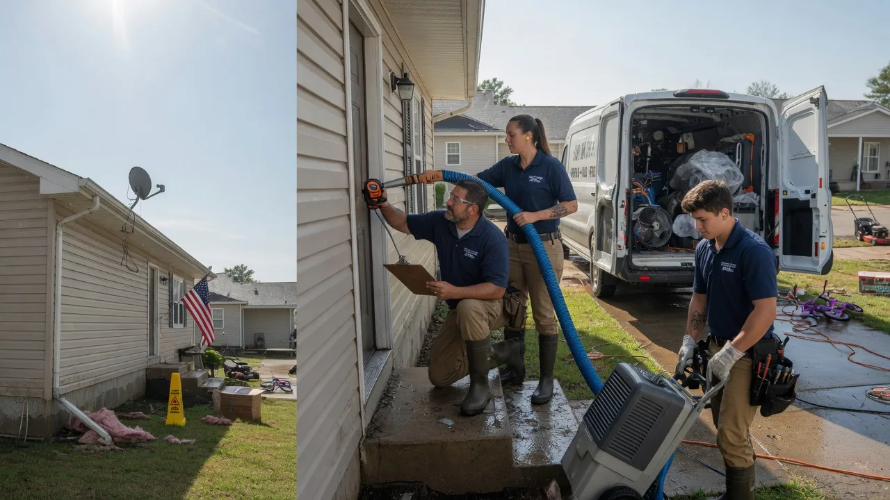 Ceiling Water Damage Restoration in Newcastle, TX near me